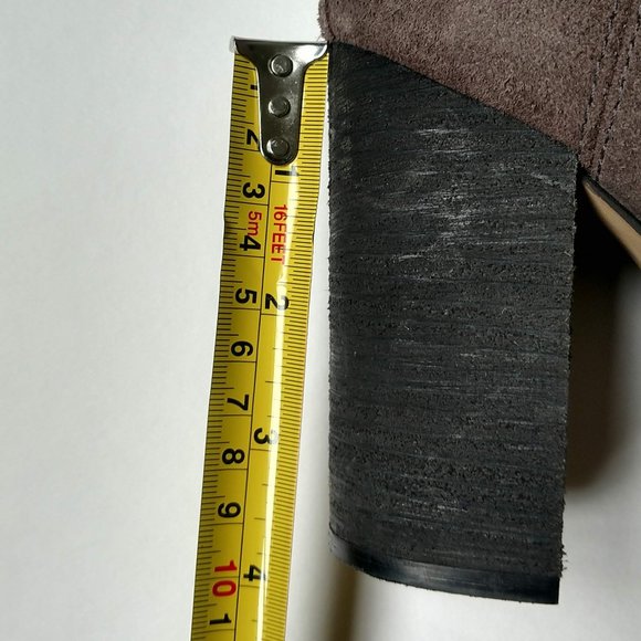 Vince Camuto Slouch Grey Suede Leather Boots 7 - Picture 11 of 14